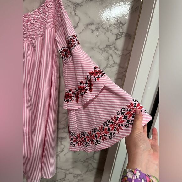 Vava by Joy Han Off The Shoulder Pink Beatrice Dress Size S - Picture 9 of 13